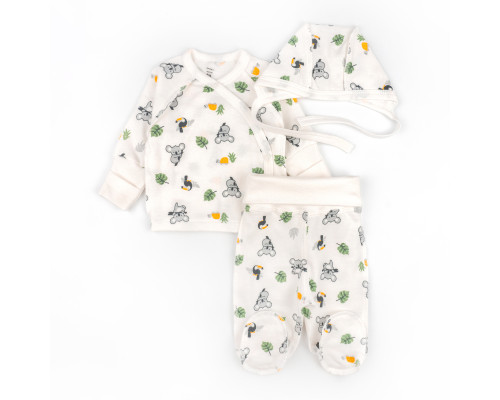 Комплект для немовлят сорочка повзуни шапочка Koala