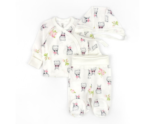 Комплект для немовлят три предмета Cute Bunny футер