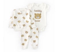 Дитячий набір одягу бомбер штани та боді Little bears
