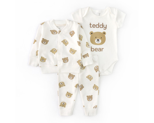 Дитячий набір одягу бомбер штани та боді Little bears