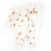 329623 Костюм дитячий "Cute giraffes": бомпер, штанці, боді з коротким рукавом, футер/інтерлок