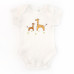 329623 Костюм дитячий "Cute giraffes": бомпер, штанці, боді з коротким рукавом, футер/інтерлок