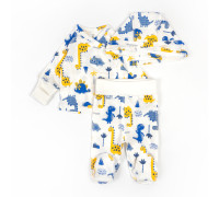 Комплект для малюків льоля повзуни чепчик Dino