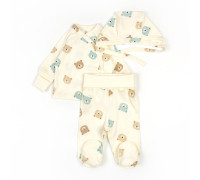 Комплект для немовлят льоля повзуни та шапочка Baby bears