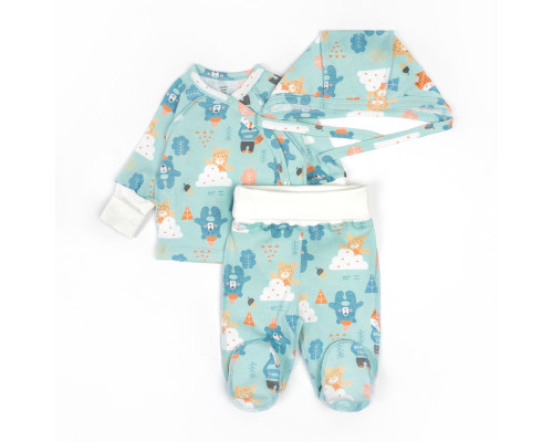 Комплект для малюків з трьох предметів льоля повзуни чепчик Bears