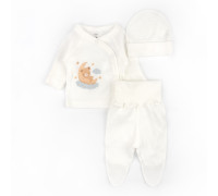 Комплект распашонка ползуны шапочка интерлок Teddy dream