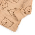 Комплект для новорожденных распашонка ползуны шапочка Bear on coffee