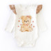 Комплект для девочки боди штаны повязка Cute teddy bear
