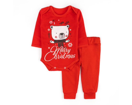 Детский праздничный комплект с начесом Christmas Bear