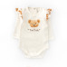Комплект для девочки боди штанишки и повязка с мишками Girl Bears