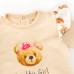 Комплект для девочки боди штанишки и повязка с мишками Girl Bears