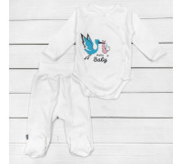 Набор для ребенка с боди и штанами Hello Baby