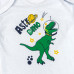 Комплект боди и шорты с принтом DINO на луне