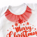 Новорічний комплект для дівчинки з червоною фатиновою спідницею My first Christmas