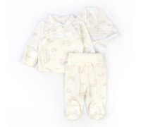 Комплект для малышей 3 в 1 распашонка ползуны чепчик Rainbow