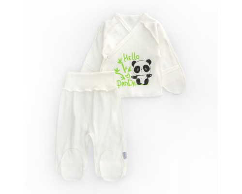 Набор новорожденного распашонка и ползунки с принтом Panda