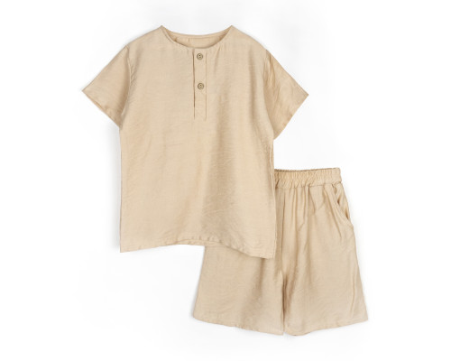 Костюм для мальчика футболка и шорты Beige
