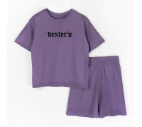 Комплект футболка и шорты с вышивкой Purple Dexters