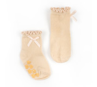 Детские носки однотонные с бантиком Cute Paws