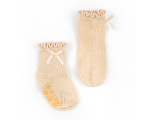 Детские носки однотонные с бантиком Cute Paws