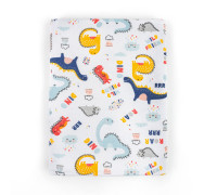 Пеленка для новорожденных из футера Dino