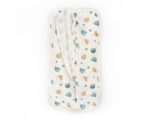 Пеленка-кокон из футера на молнии Lemurs
