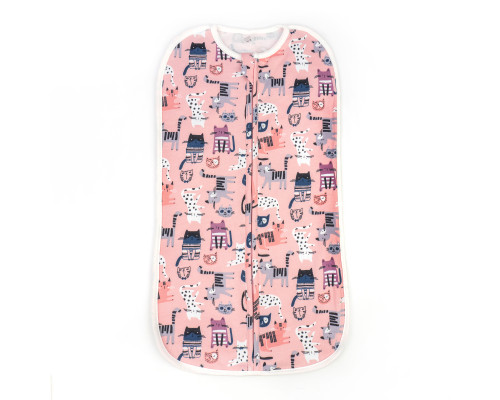 Пелюшка-кокон на блискавці для дівчинки Kittens