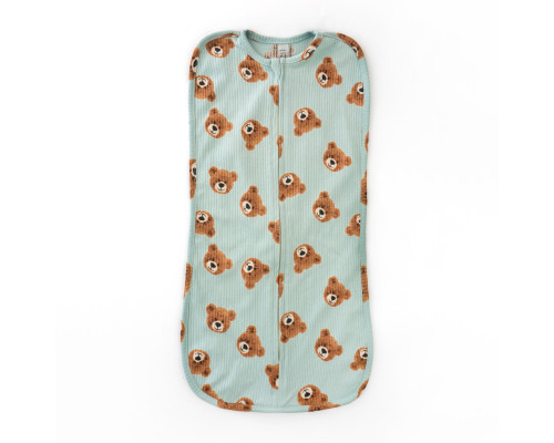 Пеленка-кокон для младенцев на молнии с мишками Cute bear