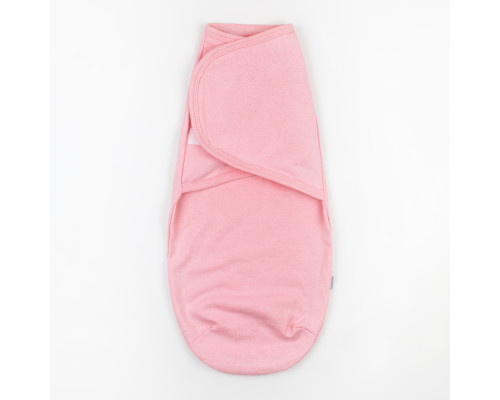 Пеленка-кокон на липучке футер розовый 0-1м