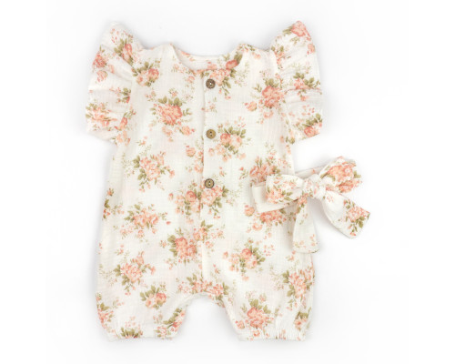 Песочник из муслина для девочки Vintage Flower