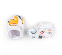 Пинетки для новорожденных на манжете Dino