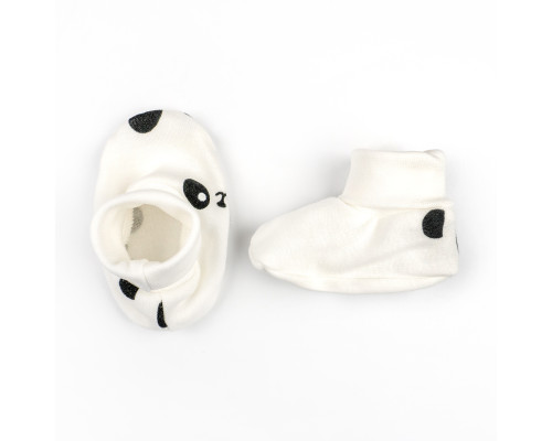 Пінетки для немовлят на манжеті Panda інтерлок