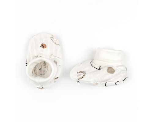 Пинетки для новорожденных на манжете Rhino интерлок