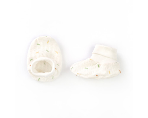 Пінетки для немовлят на манжеті Confetti інтерлок жатка