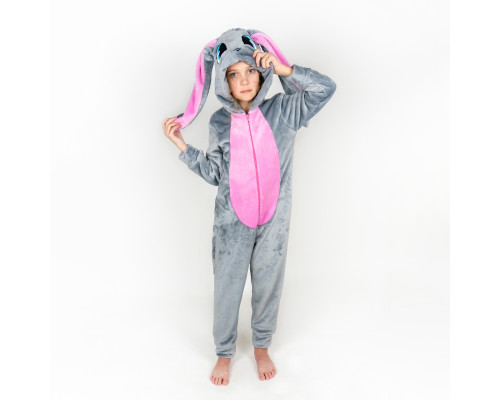 Кигуруми детский теплый на молнии Bunny Girl