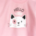 Пижама для девочки с начесо с принтом котика Hello Cat