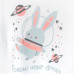 Пижама для девочки 3 в 1 футболка шорты штаны с принтом кролика Space Bunny