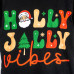 Пижама женская с новогодним принтом Holly Jolly