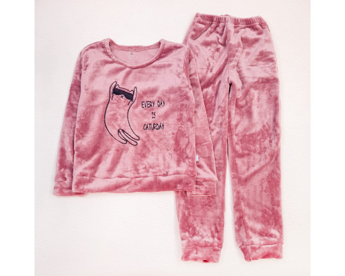 Тепла дитяча піжама рожева Every Day
