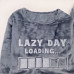 Серая пижама велсофт Lazy Day