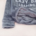 Серая пижама велсофт Lazy Day