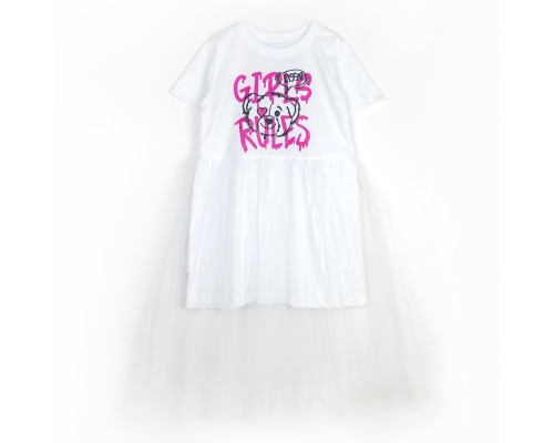 Платье для девочки с принтом Girls Rules