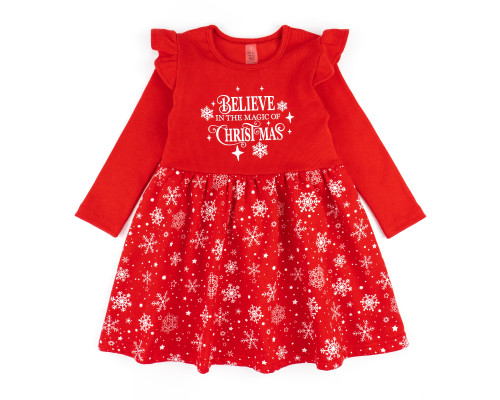 Платье детское Snowflake двунитка с начесом