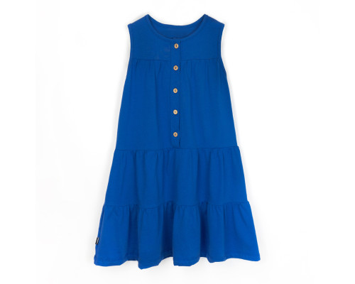 Платье для девочки с пуговицами Blue
