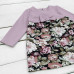 Детское нарядное платье Цветок серо-розового цвета