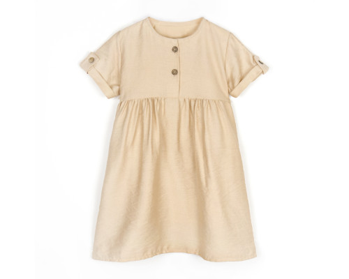 Платье для девочки с пуговичками Beige Elegant