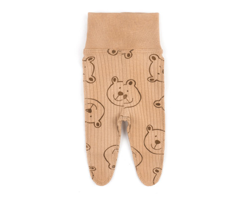 Ползуны из интерлока Bear on coffee