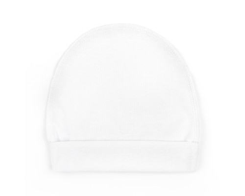 Шапочка для новорожденных с подворотом кулир Angelic