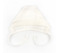 Чепчик для младенцев на завязках Creamy футер
