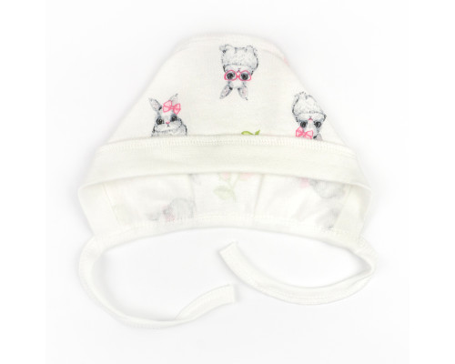 Шапочка для девочек на завязках Cute Bunny